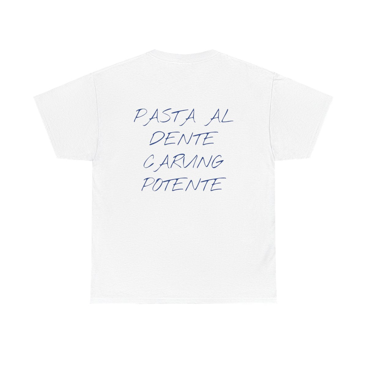 Pasta al Dente Carving Potente T-Shirt white